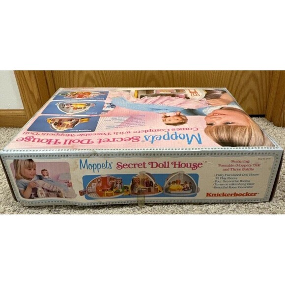 NEW & COMPLETE Knickerbocker Moppets Secret Doll House 1980 Mint Condition Rare - Picture 7 of 16